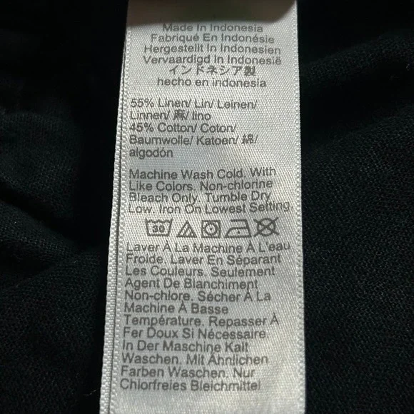 J.Crew Women's Linen Blend Slim Wide-Leg Drawstring Pant Black 2 P Petite NWOT - Picture 9 of 9